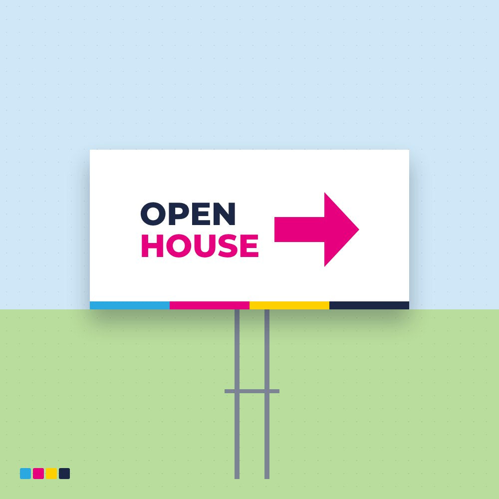 Directional Arrow Sign - 24" x 12"