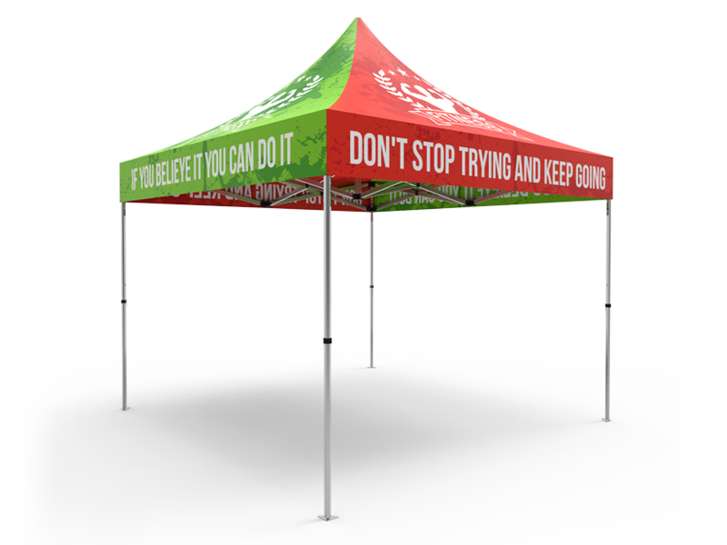 Tent with Printed Canopy - 10' x 10'