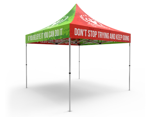 Tent with Printed Canopy - 10' x 10'