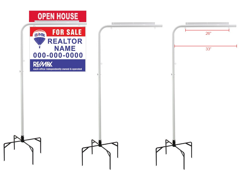 Yard Sign Posts Metal Metal Lawn Sign Post – Ultra Digital Printing