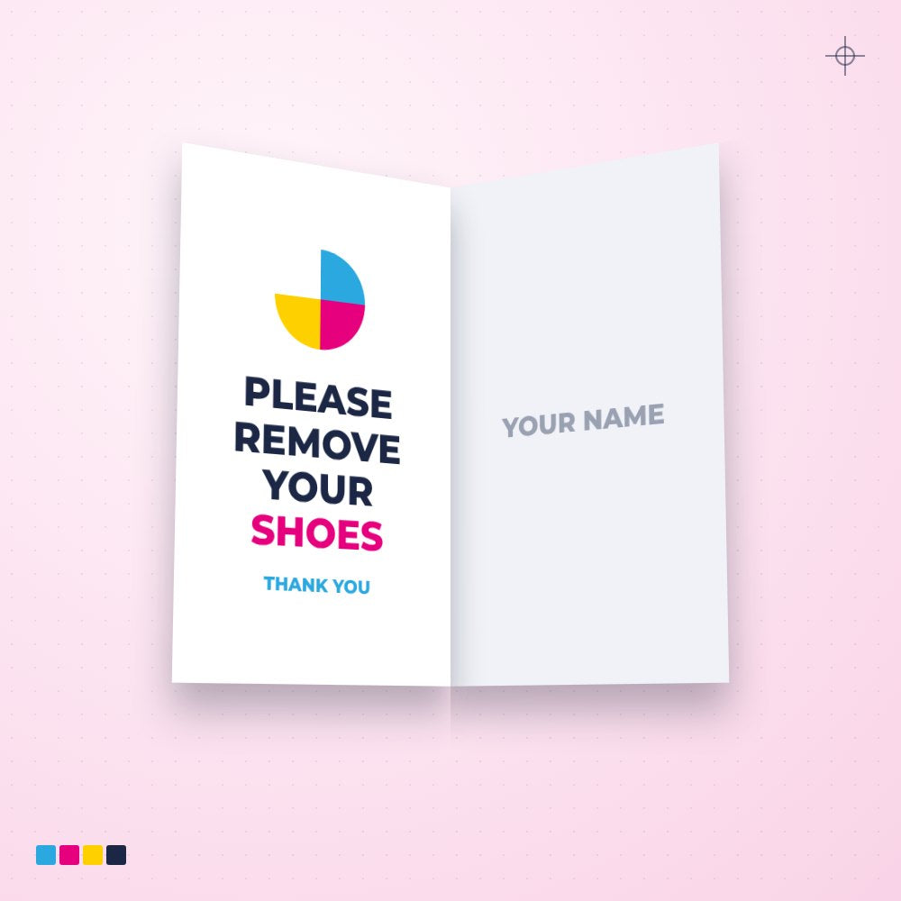 Triangle Sign - Please Remove Your Shoes